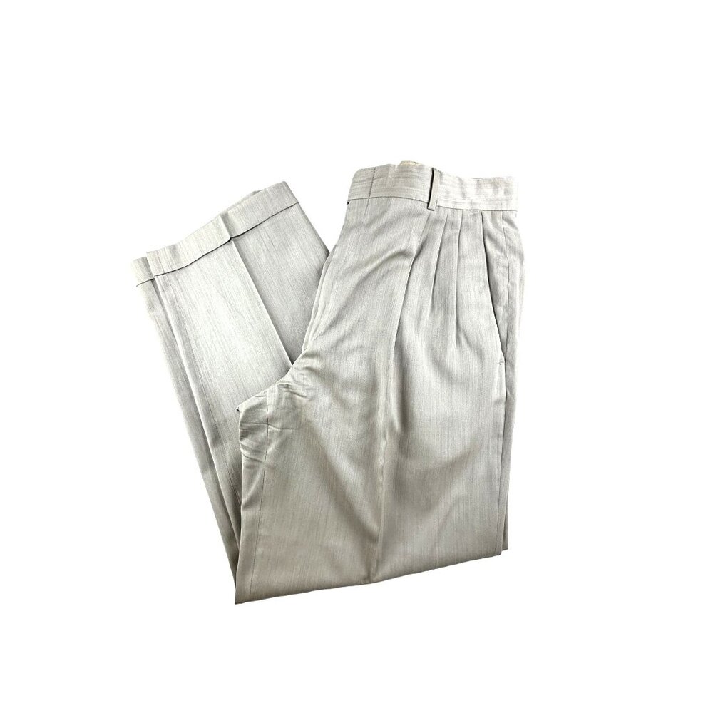 Ballin Pleated Pants Wool Silk Dress Mens 35 Preppy Educore Cuff Trousers - Picture 10 of 11